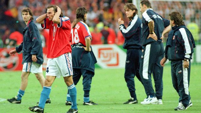 The Czechs were the first side to lose to a Golden Goal in 1996
